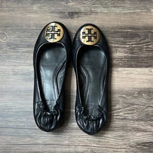 Tory Burch Logo Black Ballet Flats 8